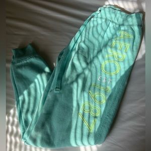 Aeropostale sweatpants, Size : S, Color: light blue
